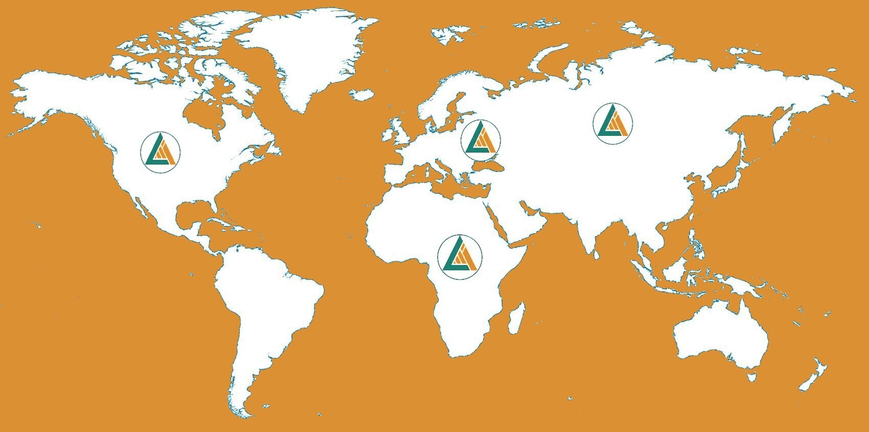 Continents of the world where the Amplicam Wildfire Detection systems are installed