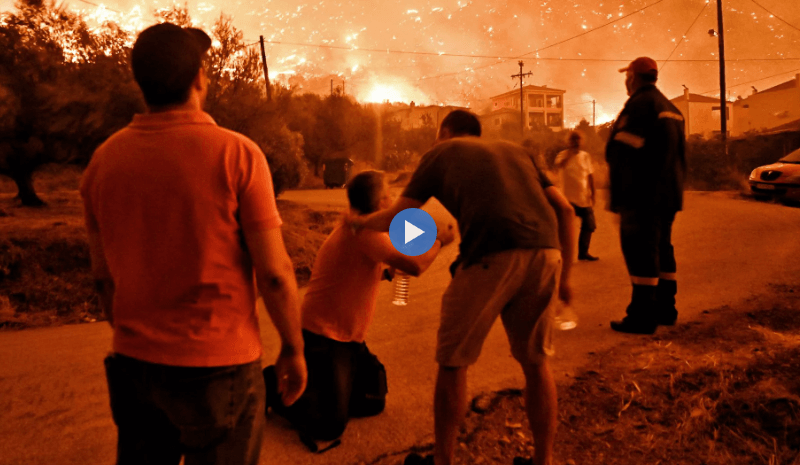 Wildfire in Greece